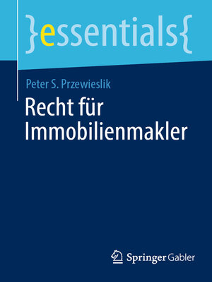 cover image of Recht für Immobilienmakler